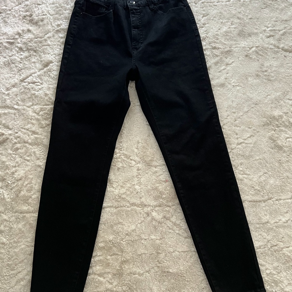 Bleu brand High-Rise Black Women's Jeans — Sleek Stretch Denim sz 12